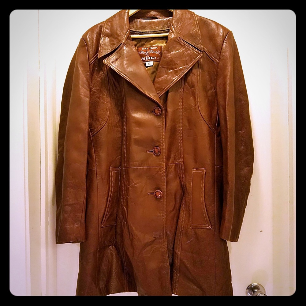 Vintage Brown Leather Jacket